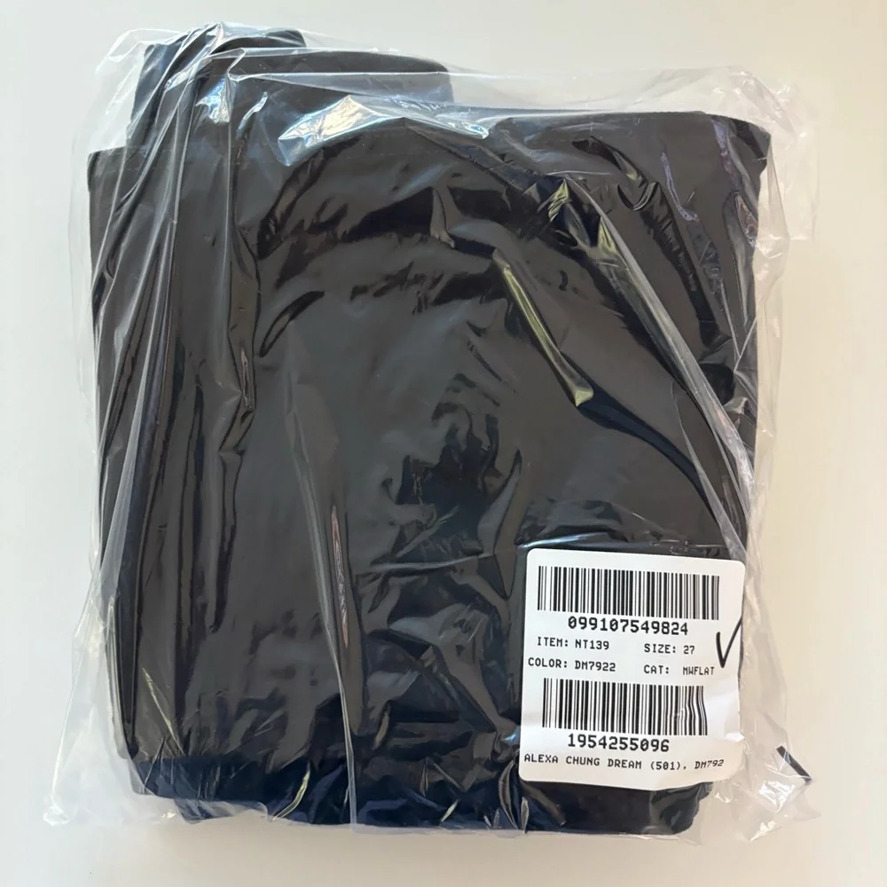 NWT Alexa Chung Madewell High-Rise Straight Jean Outridge Wash Black